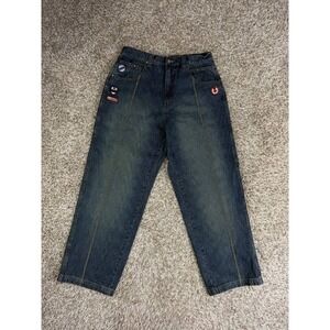 Vintage PJ Mark Jeans Baggy Denim 36x32 Y2K Hip Hop Skate Patchwork